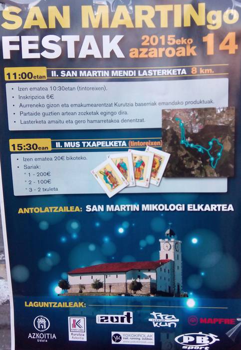 San Martingo festak ospatuko dituzte zapatuan