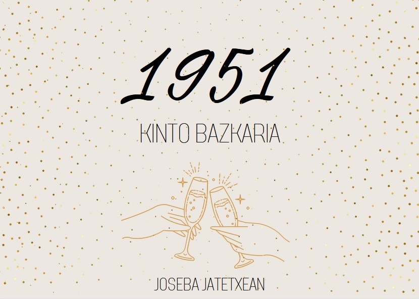 1951n jaiotakoen kinto bazkaria, larunbatean