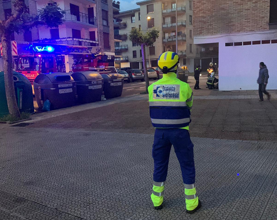 Sutea izan da Salbe auzuneko garaje batean