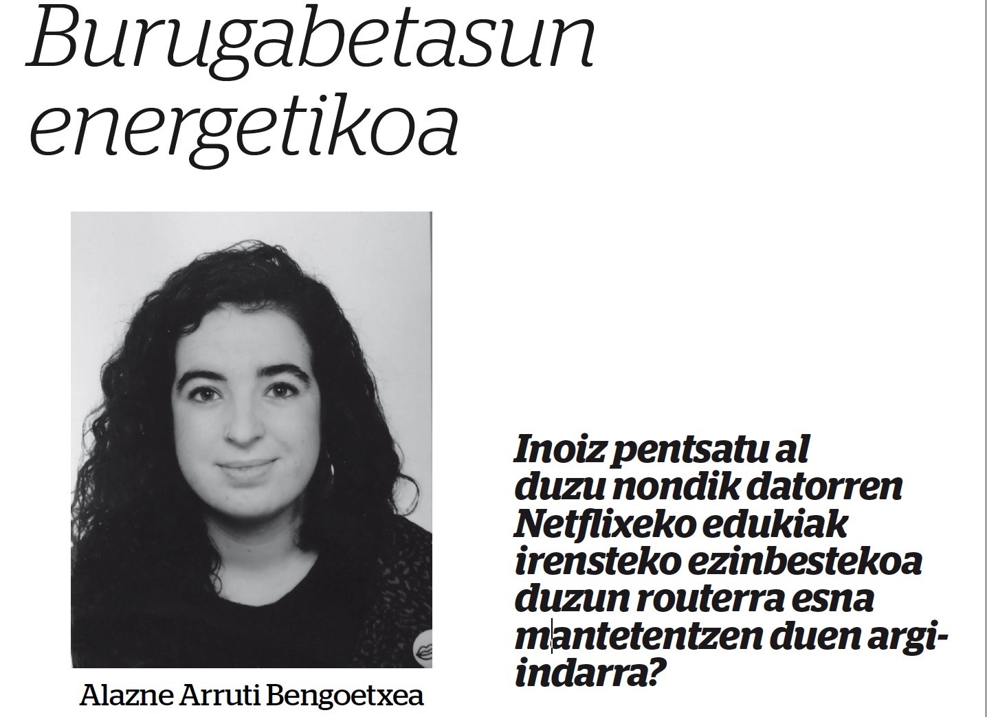 'Burugabetasun energetikoa'