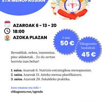 'Nutrizioa perimenopausian eta menopausian' ikastaroa