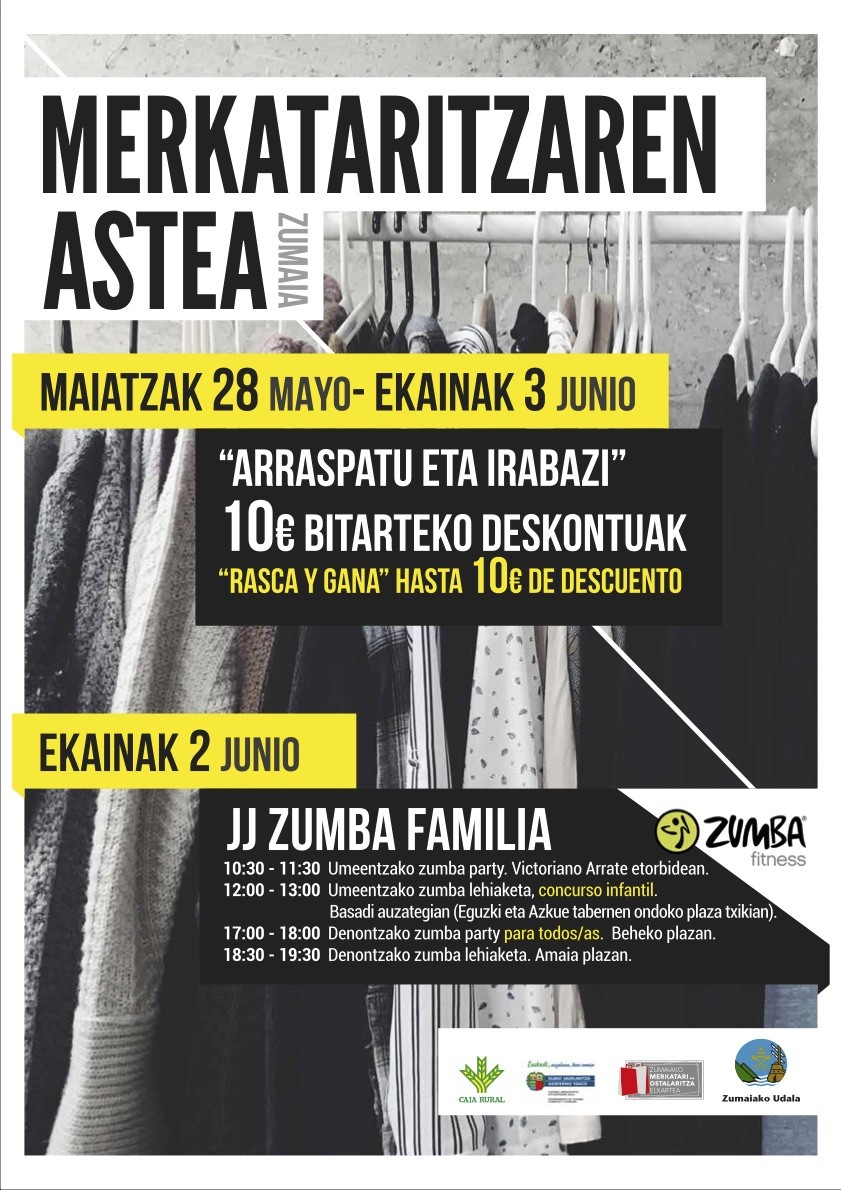 Merkataritza astea Zumaian ekainaren 3ra arte