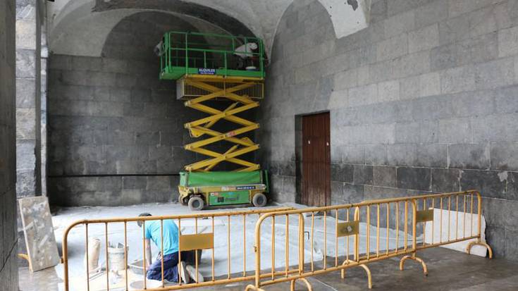 Azkoitiko Kontzejupeko sabaia konpontzen hasi dira