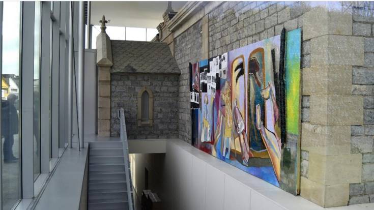 Xabier Egañaren 'La vida no basta' obra Sancho el Sabio fundazioan ipini dute