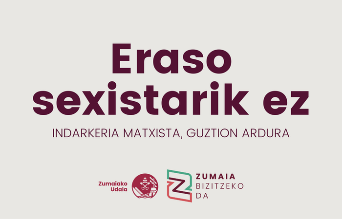 Sexu erasoak salatzeko bihar egingo den manifestazioan parte hartzera deitu du udalak