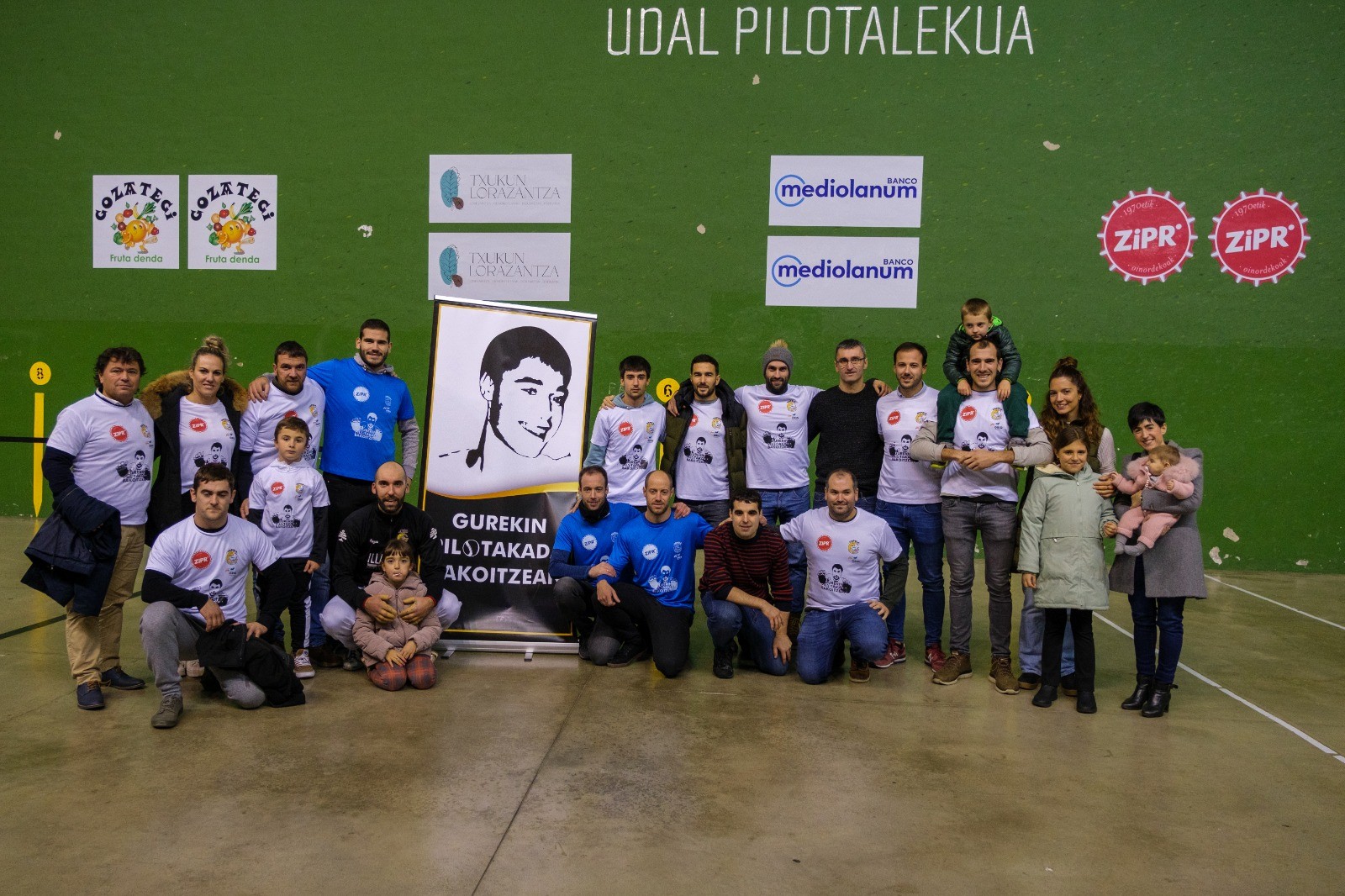 Imanol gogoan, herriko pilotari txikien pilotakada bakoitzean