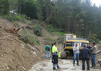 Martiriterako bide berria egiteko lanak hasi ditu Aldundiak