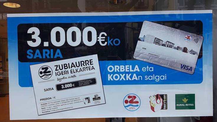 3.000 euro, herriko dendetan gastatzeko