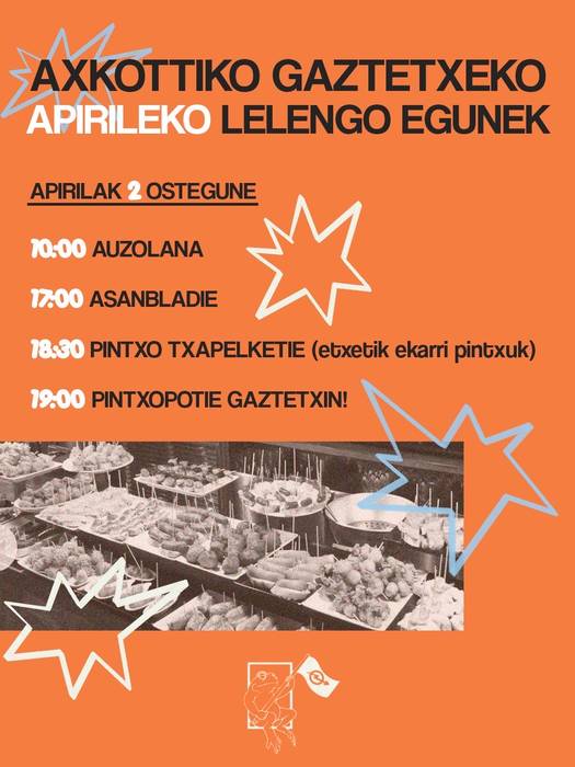 Egun osoko egitaraua Gaztetxean