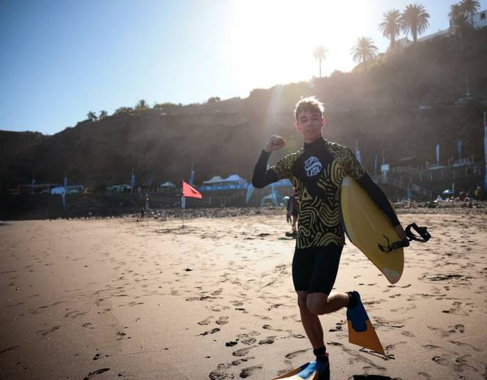 Junior mailan lehena izan da Unax Pascual bodyboardeko Europako zirkuituko lehen hitzorduan