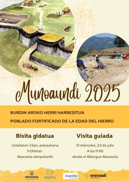 Bisita gidatua: Munoaundi Burdin Aroko herri harresitua