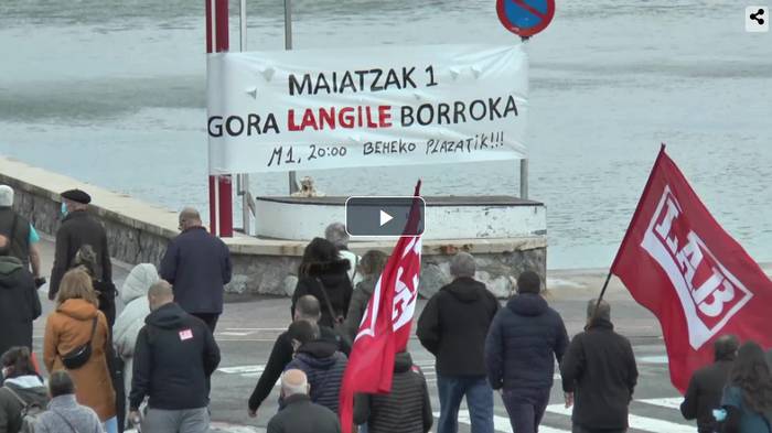 Langileen aldarrikapenak kalera itzuli dira Maiatzaren Lehenean