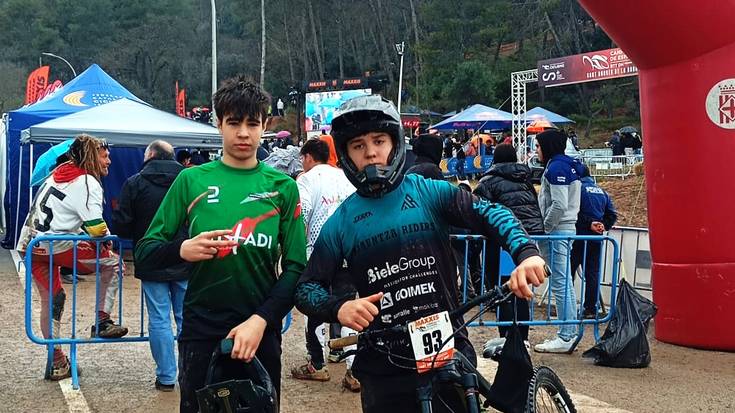 Arauntza Riders taldeko bi rider Espainiako DH Kopako lehen proban