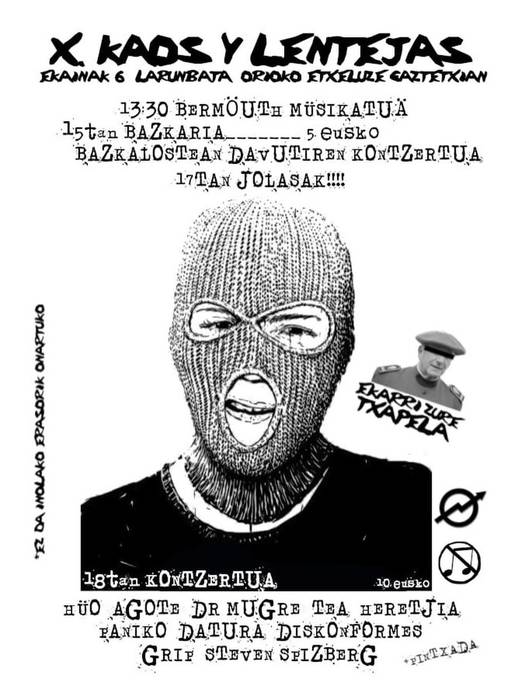 Jaialdia: X. Kaosa eta Dilistak Eguna