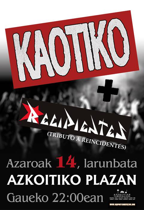 Kaotiko eta Recipientes musika taldeen kontzertua