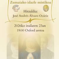 Hitzaldia: 'Sor Angeles Sorazu, Zumaiako idazle mistikoa'