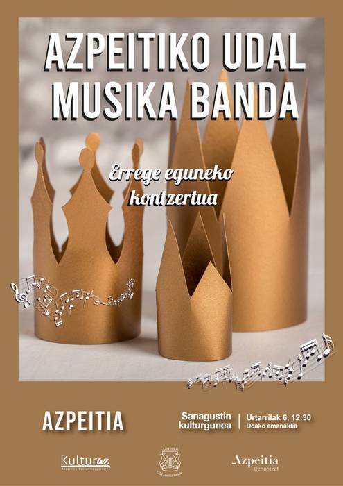 Kontzertua: Azpeitiko Musika Bandaren Errege Eguneko kontzertua
