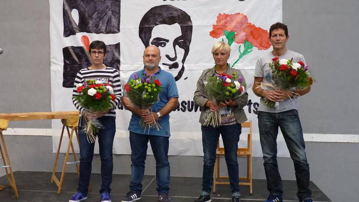 Angel Otaegi gogoan izan dute Nuarben, fusilatu zuteneko 40. urteurrenaren bezperan