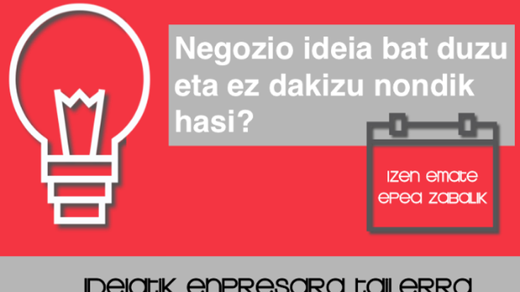 IDEIATIK ENPRESARA tailerraren 7. edizioan izena emateko epea zabalik da