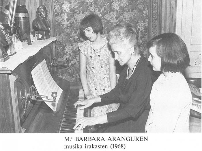 Maria Barbara Aranguren omenduko dute Zarautzen, musika eskolaren jaialdian
