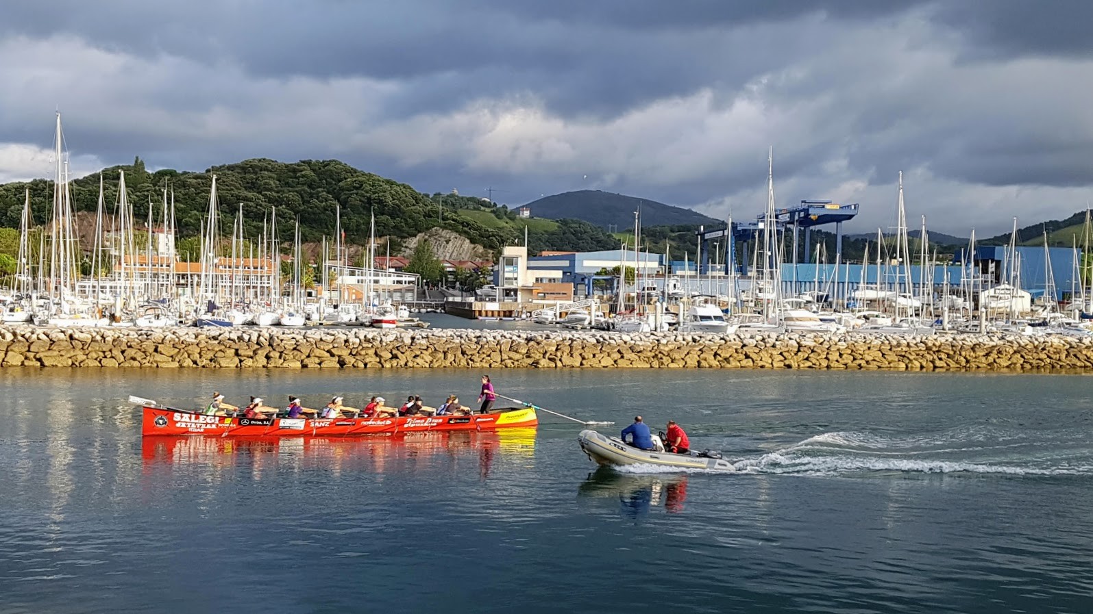 Zumaia, Kontxako lehen jardunaldian harrobiko arraunlari gehien izan zituen trainerua