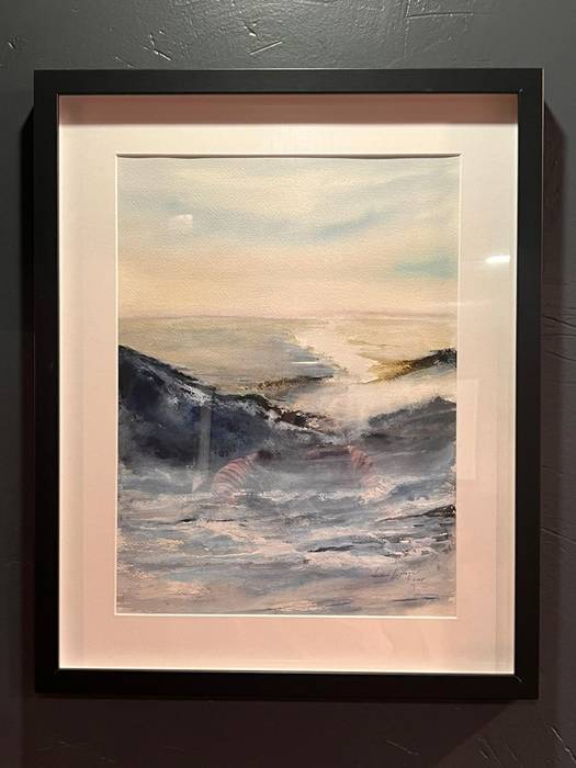 Susana Esparzak 'Azul profundo' margolanen bilduma jarri du Lukasen