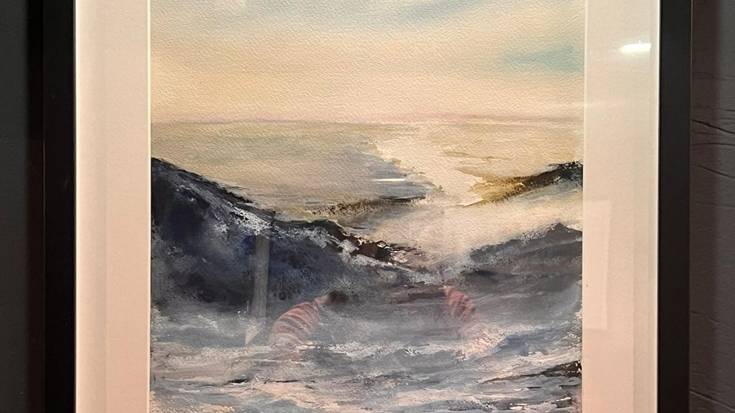 Susana Esparzak 'Azul profundo' margolanen bilduma jarri du Lukasen