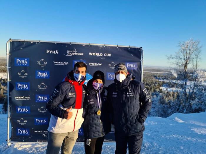 Snowboardeko Munduko Kopako proba irabazi du Irati Idiakez getariarrak