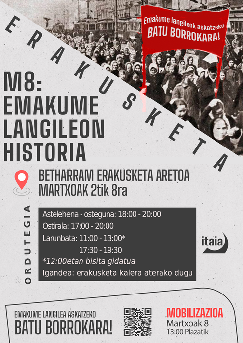 Erakusketa: 'M8: emakume langileon historia'