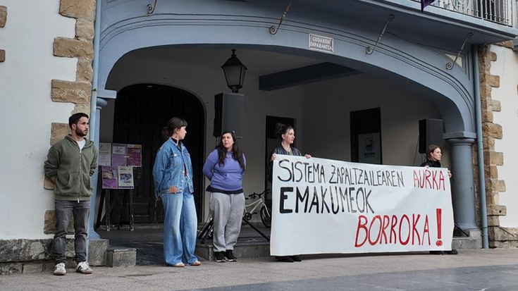 Lortutako eskubideak borrokaren bidez defendatu behar direla aldarrikatu dute Getarian