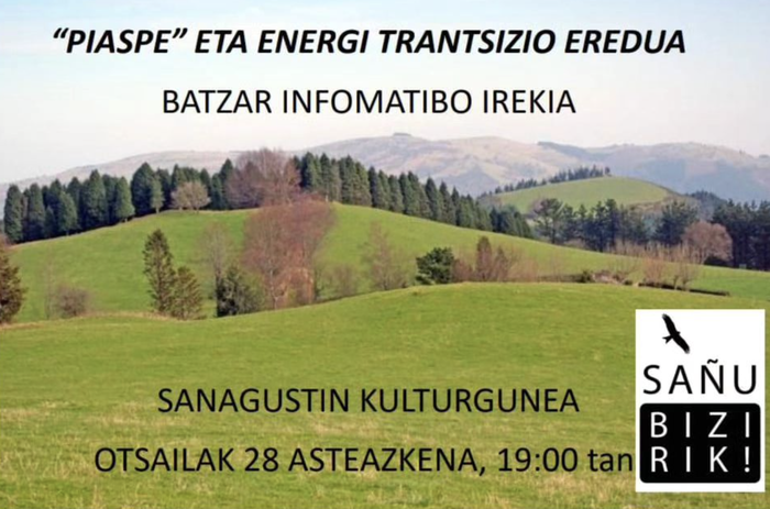 Batzar irekia: 'Piaspe eta energia trantsizio eredua'