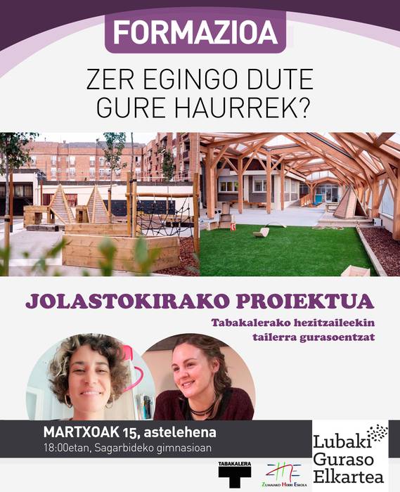 Herri Eskolako jolastoki berrituan, zer egingo dute haurrek?