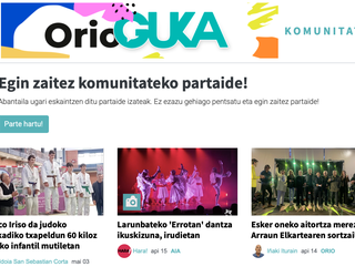 Orio Gukaren webguneko komunitatea, berrituta