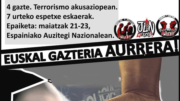 M11ko auzipetuei babesa eskaintzeko elkarretaratzea egingo dute asteartean