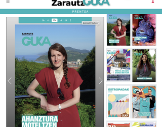 Alzheimerraren ikerketaz jardun du Miren Altunak urriko Zarautz Guka aldizkarian