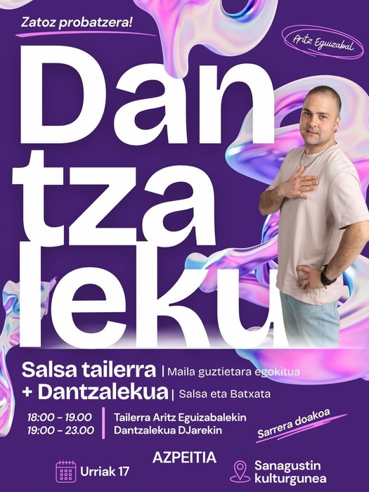 Dantza: salsa tailerra eta Dantzaleku