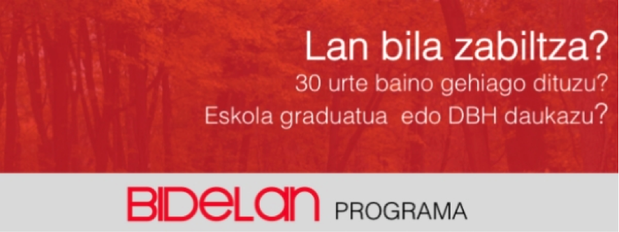 Bidelan programan izena emateko epea ireki da