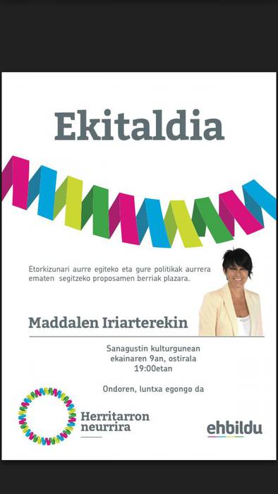 Azpeitiko EH Bilduk "instituzioetatik haragoko" koalizioa osatzera bidean egindako urratsak aurkeztuko ditu ostiralean