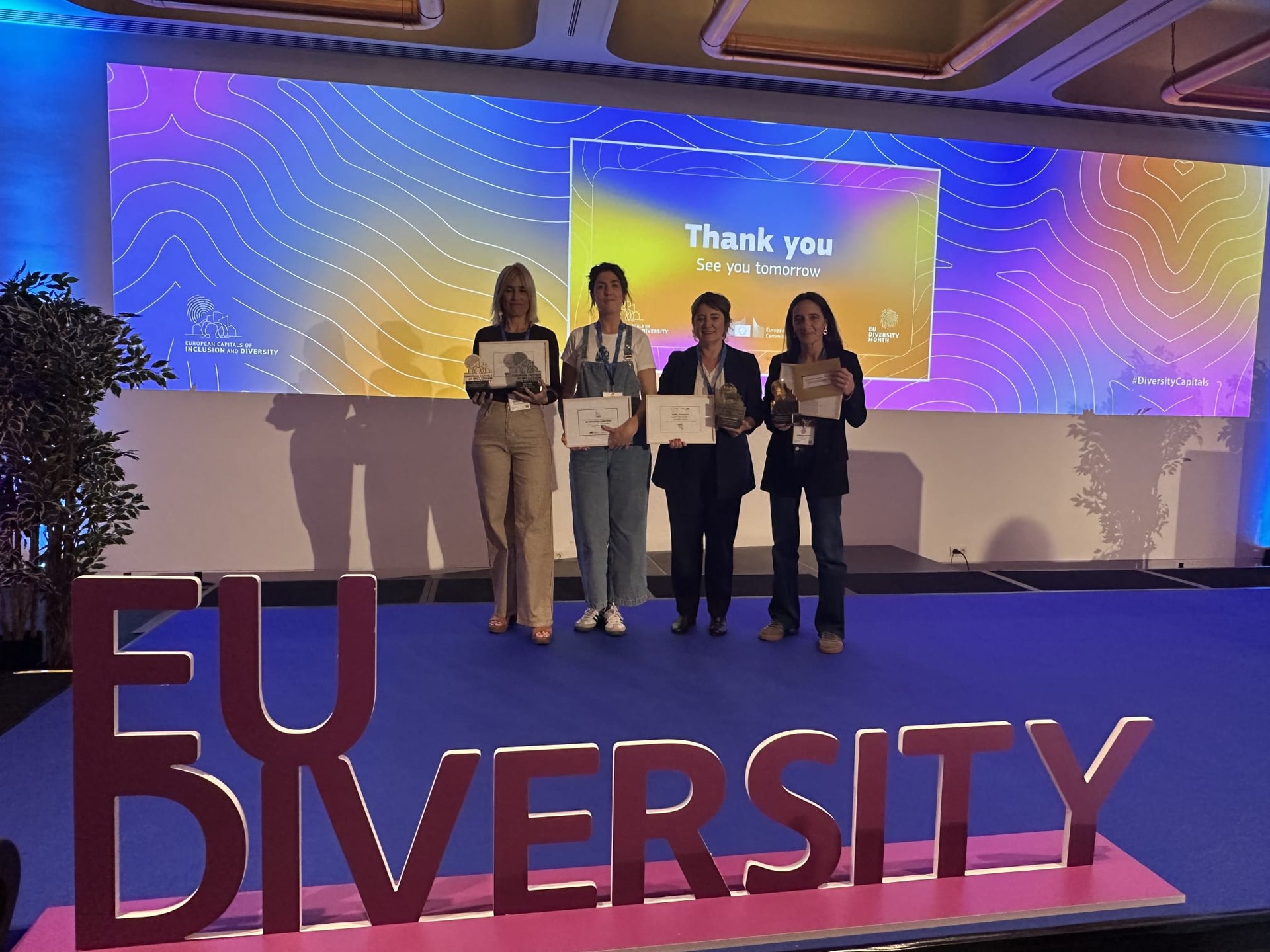 Oriok bi zilarrezko domina lortu ditu Inklusioaren eta Aniztasunaren Europako Hiriburua sarietan