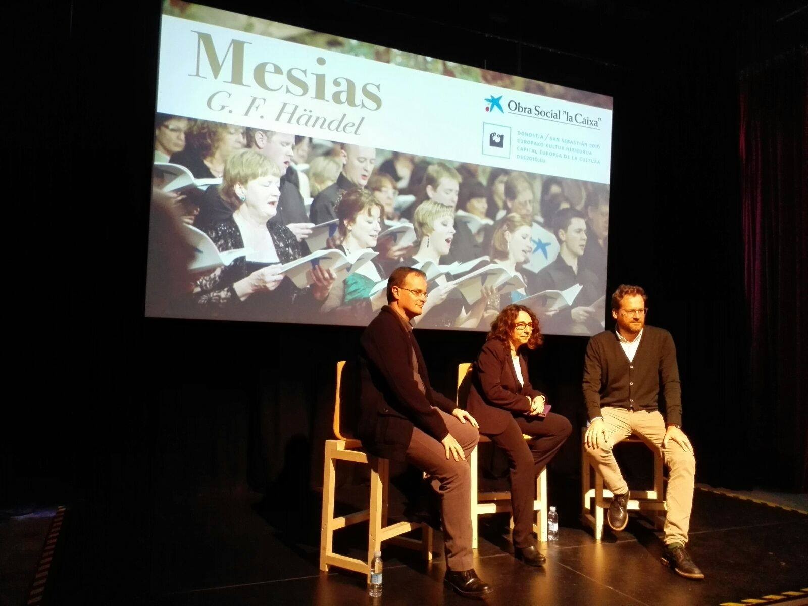 "Mesias" parte-hartzailearen aurkezpenean... 