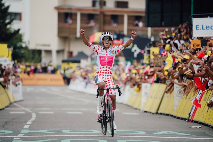 Carapazek bigarrena Alpe d'Huezen, Tourra erabakita eta Pourra, ikusteko