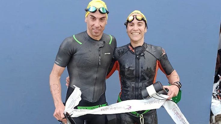 Eider Bereziartuak eta Ruben Ruzafak irabazi dute bikote mistoen Swimruneko Euskadiko Txapelketa