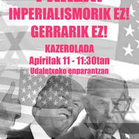 Kazerolada: 'Pakea! Inperialismorik ez! Gerrarik ez!
