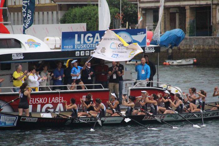 Hondarribia eta Hibaika garaile Orioko estropadetan