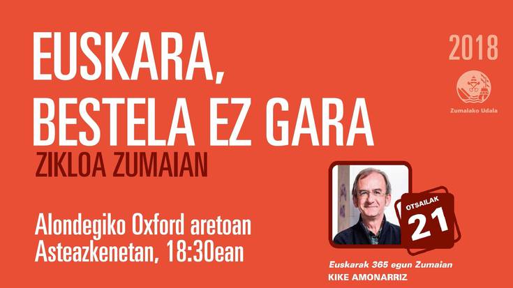 Kike Amonarrizen hitzaldia bihar, Alondegian