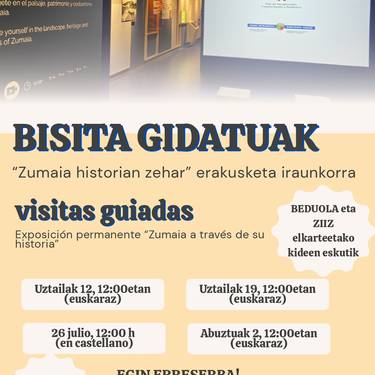Bisita gidatua 'Zumaia historian zehar' erakusketa iraunkorrera