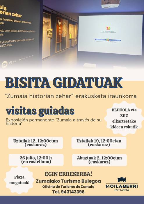 Bisita gidatua 'Zumaia historian zehar' erakusketa iraunkorrera