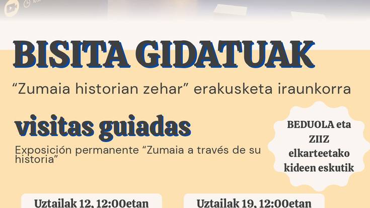 Bisita gidatua 'Zumaia historian zehar' erakusketa iraunkorrera