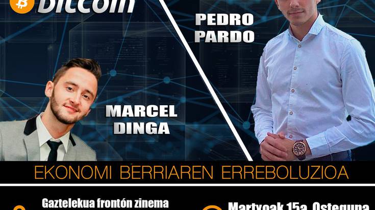 'Bitcoin' diru birtualari buruz hitzaldia emango dute Gaztelekuan