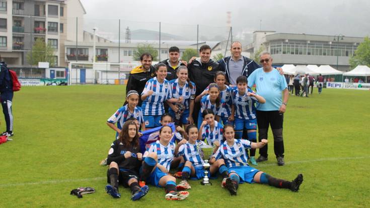 A Coruñako Deportivok irabazi du infantil nesken Domusa Teknik Azpeitia Cup